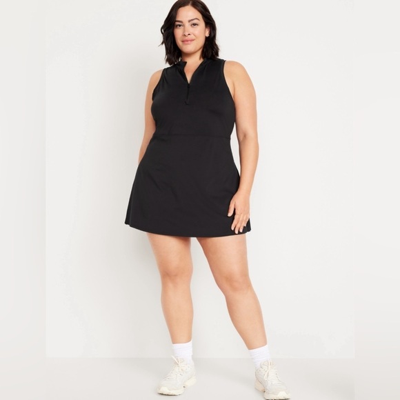 NWT! Old Navy Black Jack PowerSoft Half-Zip Athletic Dress - TALL SIZES ONLY 💜 - Picture 7 of 10